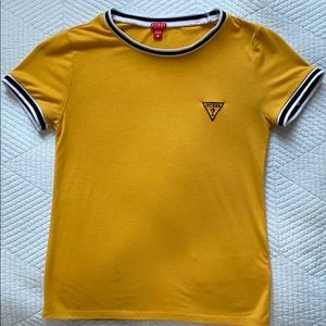 A yellow shirt